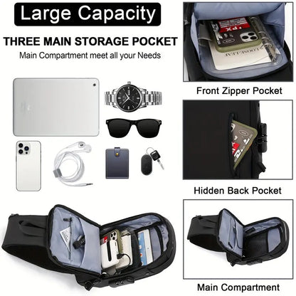 Urbangear Crossbody Anti-Theft Sling Bag for Travel & Daily Use