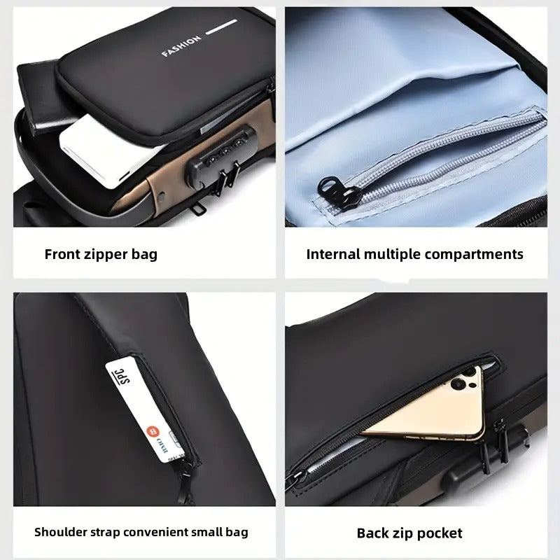 Urbangear Crossbody Anti-Theft Sling Bag for Travel & Daily Use