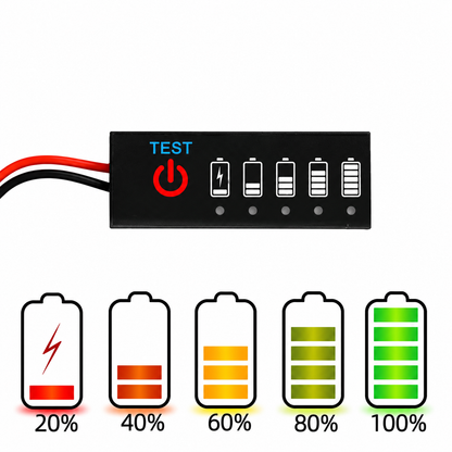 Battery Level Indicator Tester for 12V Lead Acid Battery